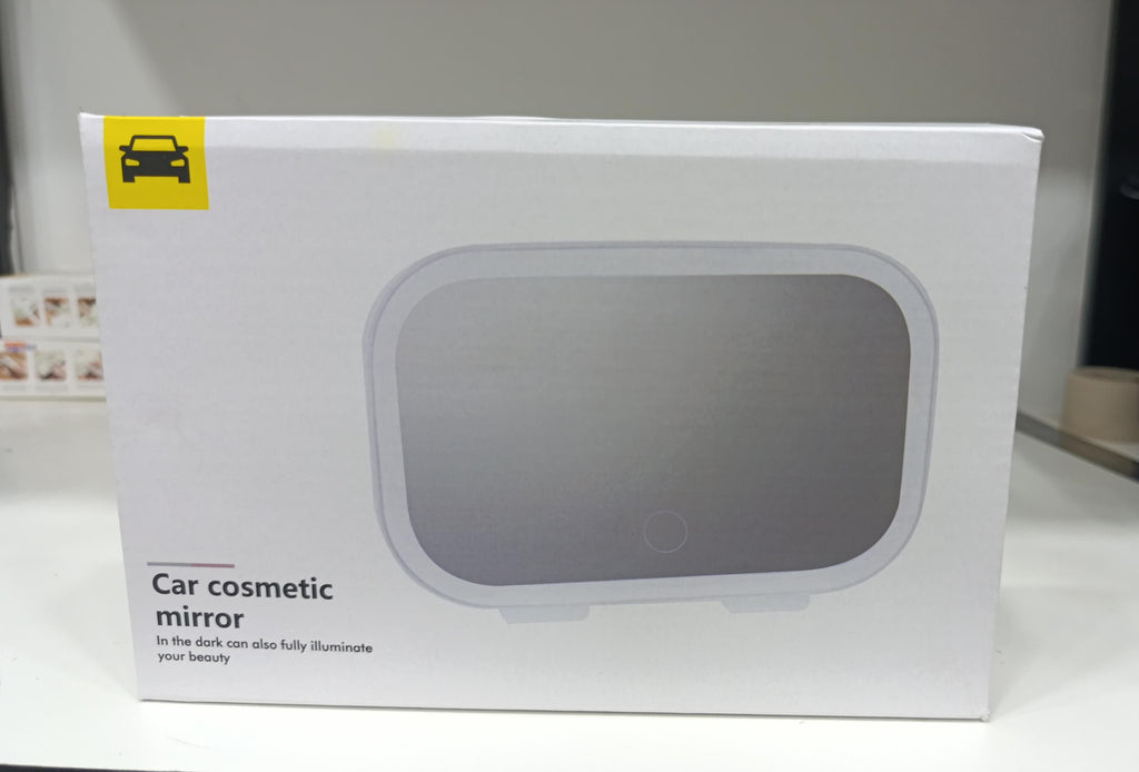 Premium LED Car Sun Visor Makeup Mirror | Rechargeable • Touch Sensor • 3 Lighting Modes