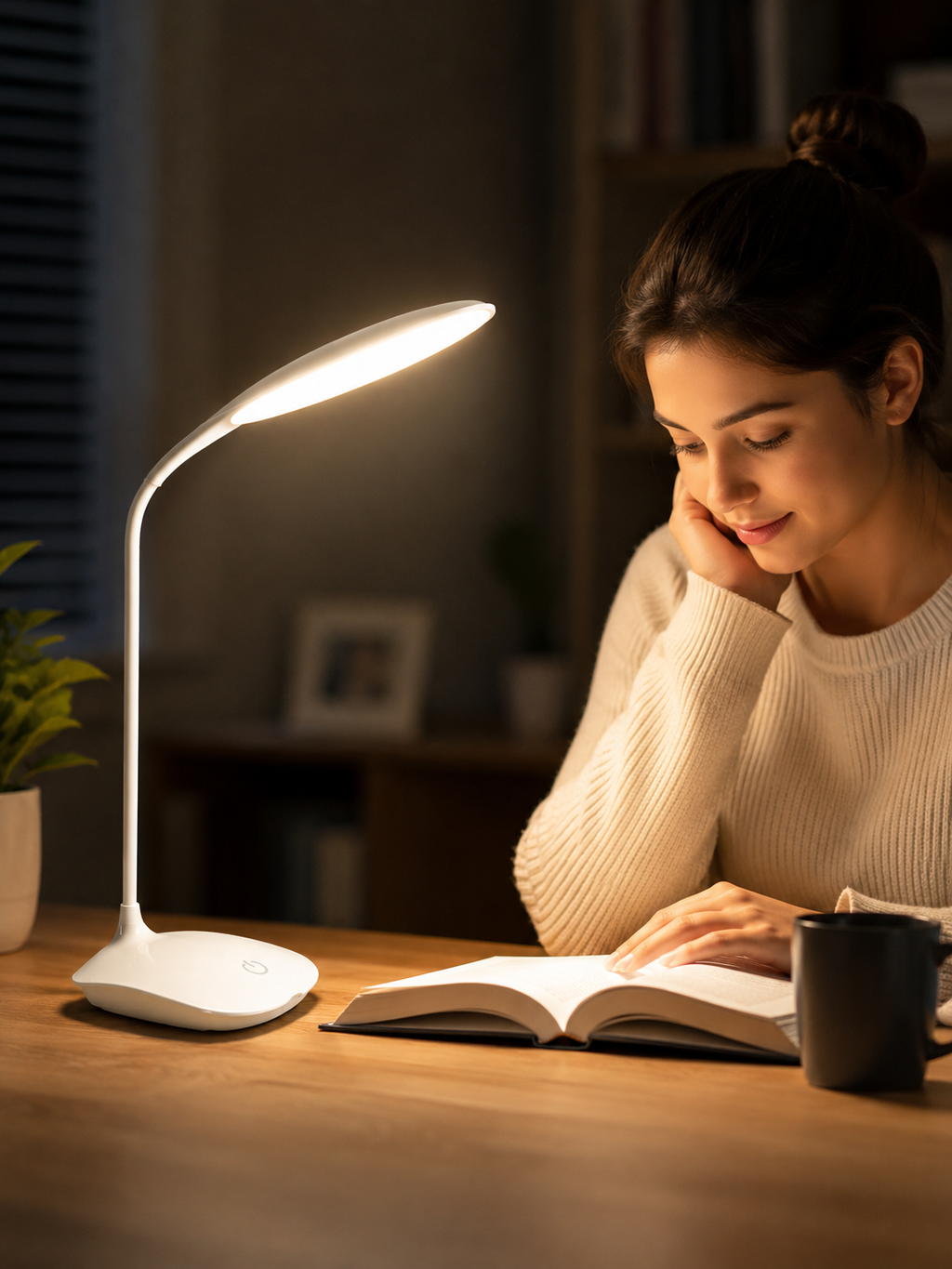Premium Rechargeable LED Desk Lamp – Touch Sensor, Adjustable Brightness & Eye Comfort
