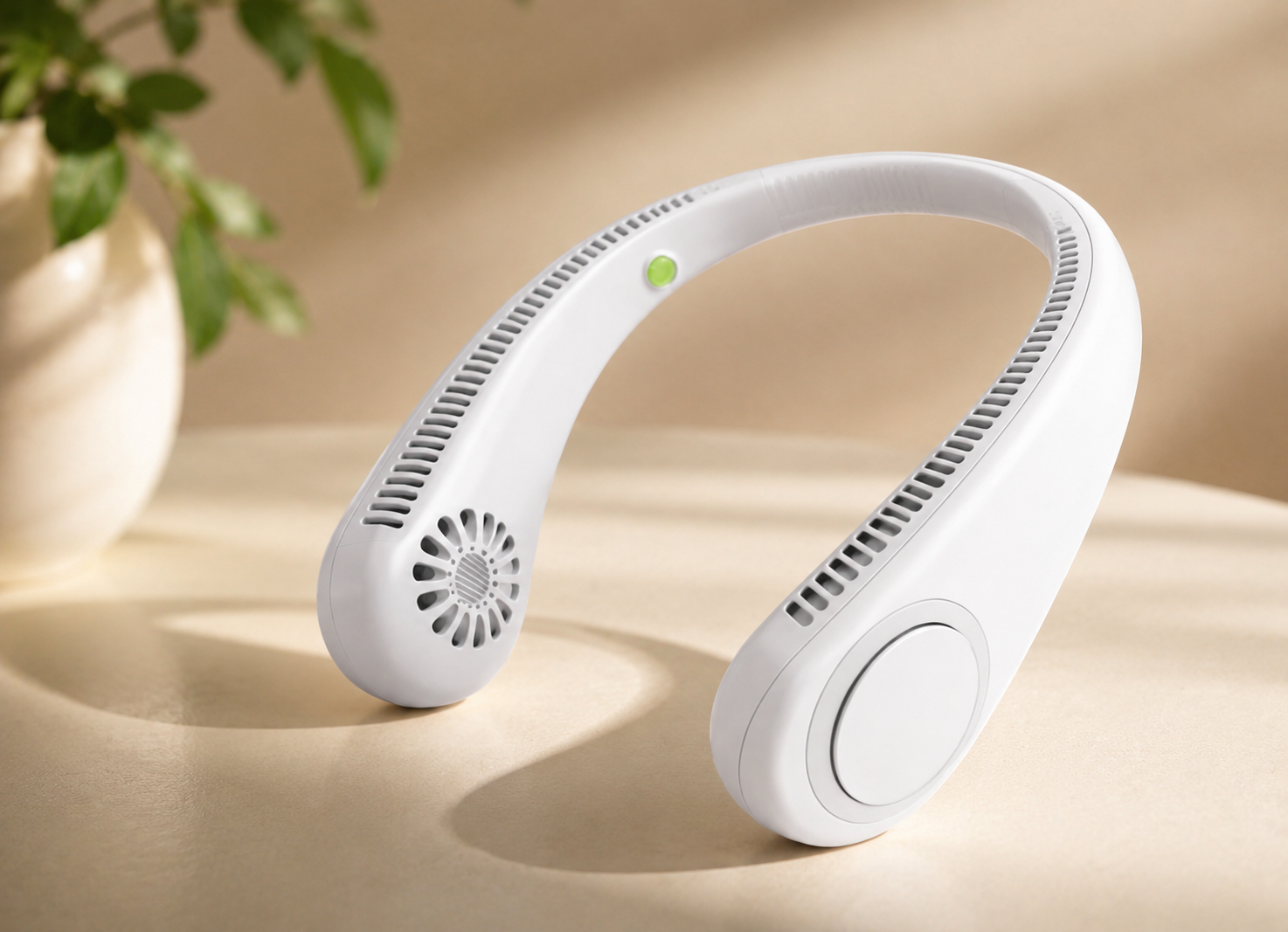 STREET VENDOR™ Premium Silicone Bladeless Neck Fan | Wearable Personal Air Cooler
